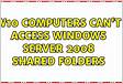 HP Thin Client cant access Windows Server 2008 R